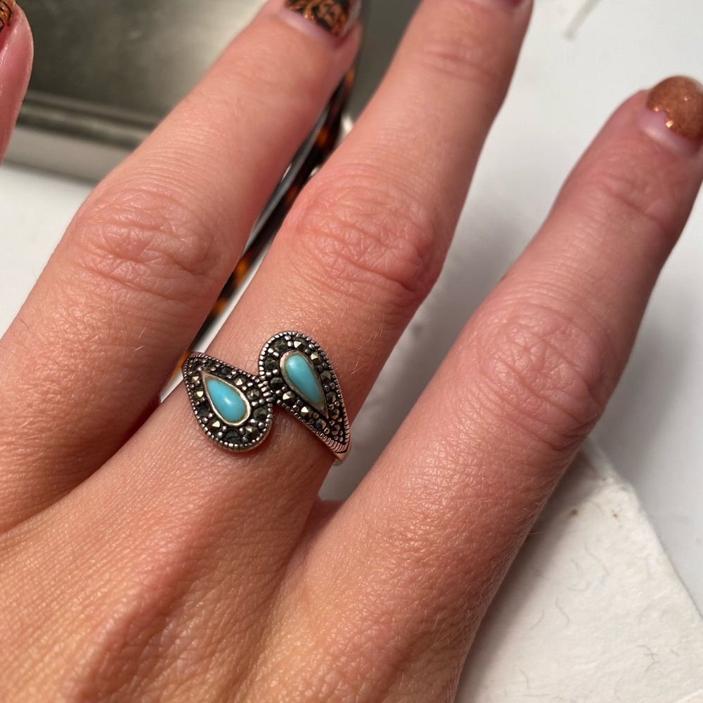 Sterling silver turquoise ring